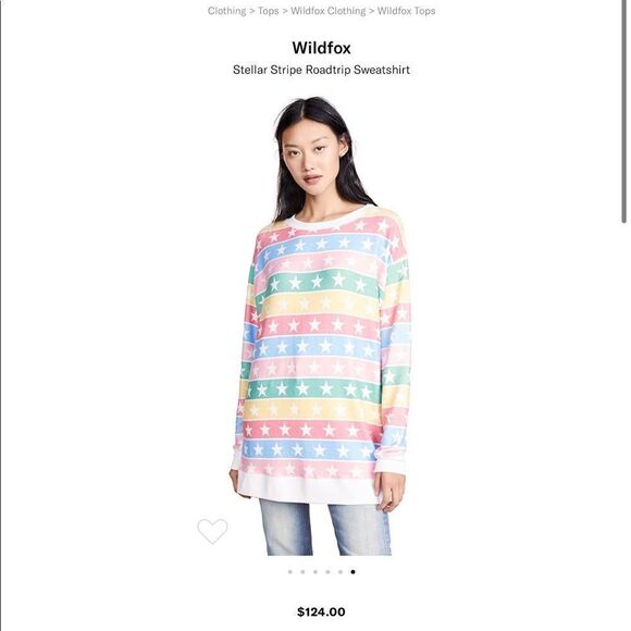 NWT Wildfox Stellar Stripe Roadtrip Sweatshirt - Picture 10 of 10